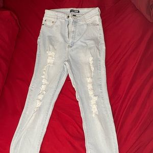 Light High Wasted Jeans Fashion Nova